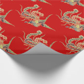 Chinese Phoenix - Fenghuang Mythological Birds Wr Cadeaupapier (Hoek)