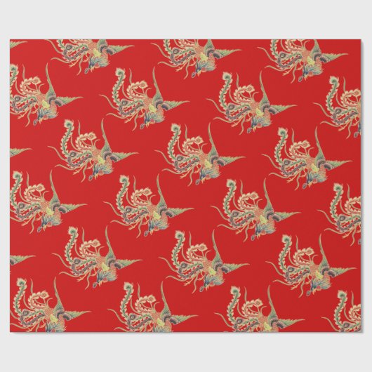 Chinese Phoenix - Fenghuang Mythological Birds Wr Cadeaupapier (Vlak)