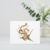 Chinese Phoenix - Fenghuang Mythologische Birds Ar Briefkaart (Staand voorkant)