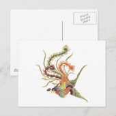 Chinese Phoenix - Fenghuang Mythologische Birds Ar Briefkaart (Voorkant / Achterkant)