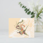 Chinese Phoenix - Fenghuang Mythologische Birds Ar Briefkaart (Staand voorkant)