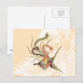 Chinese Phoenix - Fenghuang Mythologische Birds Ar Briefkaart (Voorkant / Achterkant)
