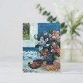 Chinese pioenen en mandoline | Paul Gauguin Briefkaart (Staand voorkant)