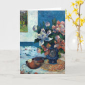 Chinese pioenen en mandoline | Paul Gauguin Kaart (Gele Bloem)