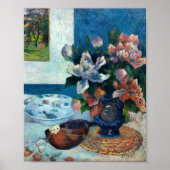 Chinese pioenen en mandoline | Paul Gauguin Poster (Voorkant)