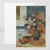 Chinese Pioenrozen en Mandoline van Paul Gauguin (Voorkant / Achterkant)