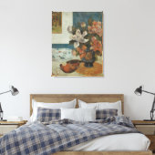 Chinese Pioenrozen en Mandoline van Paul Gauguin Canvas Afdruk (Insitu (Slaapkamer))