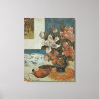 Chinese Pioenrozen en Mandoline van Paul Gauguin