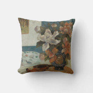Chinese Pioenrozen en Mandoline van Paul Gauguin Kussen