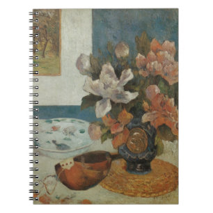 Chinese Pioenrozen en Mandoline van Paul Gauguin Notitieboek