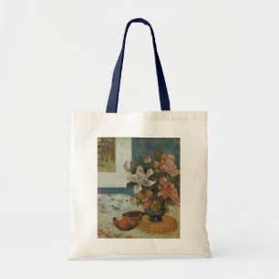 Chinese Pioenrozen en Mandoline van Paul Gauguin Tote Bag