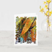 Chinese Pistache Notecard Kaart (Gele Bloem)