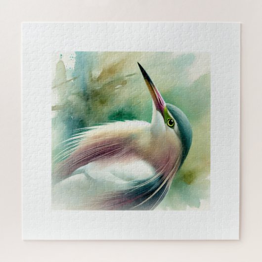 Chinese Pond Heron 060924AREF122 - Watercolor Legpuzzel (Horizontaal)