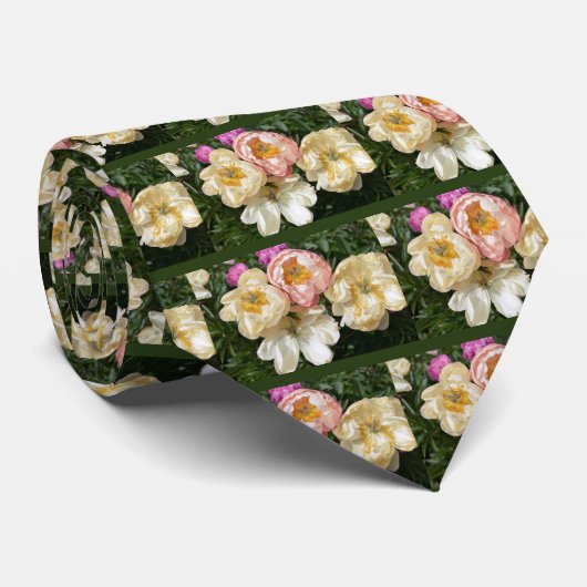 Chinese pony-bloemen stropdas (Opgerold)