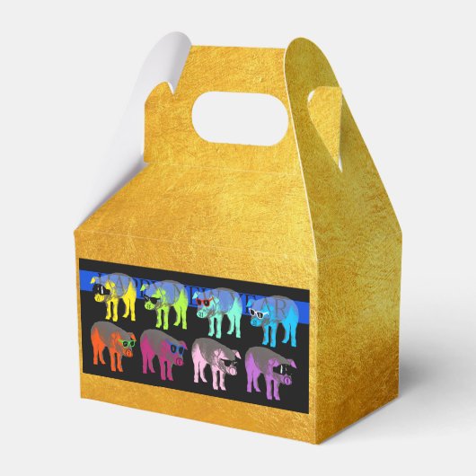 Chinese Pop Gold Favor Box 2019 Bedankdoosjes (Achterkant)