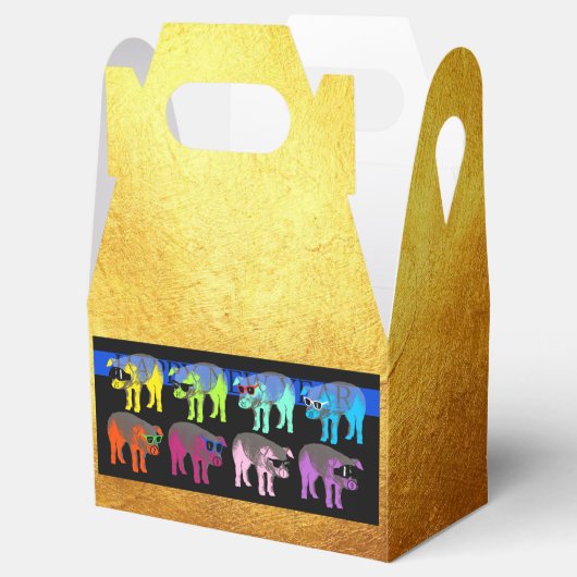 Chinese Pop Gold Favor Box 2019 Bedankdoosjes (Geopend)