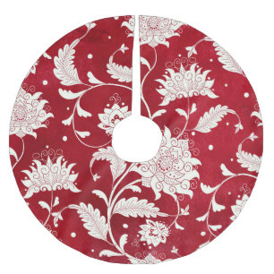 Chinese porselein imitatie: bloemenschilderij kerstboom rok