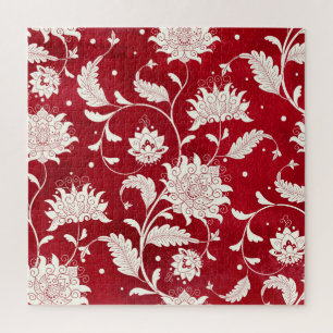 Chinese porselein imitatie: bloemenschilderij legpuzzel