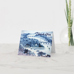 chinese porseleinen afbeelding dank u briefje bedankkaart