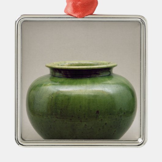 Chinese pot, Yueh ware, zesdeynasties Metalen Ornament (Voorkant)