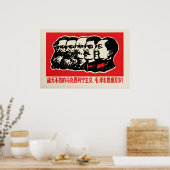 Chinese propaganda poster De onoverwinnelijke (Keuken)