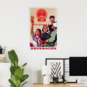 Chinese Propagandaposter Wees een rolmodel door Poster (Thuiskantoor)