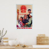 Chinese Propagandaposter Wees een rolmodel door Poster (Keuken)