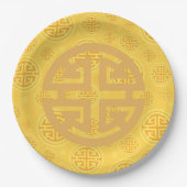 Chinese Prosperity Coin Symbol Papieren Bordje (Voorkant)