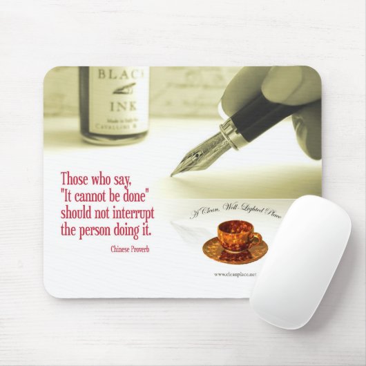 Chinese Proverb Mousepad Muismat (Met muis)