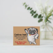 Chinese PUG-creditcardsjabloon Visitekaartje (Staand voorkant)