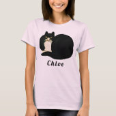  Chinese Qing-dynastie Black Manchu Cat T-shirt (Voorkant)