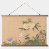 Chinese Qing Dynasty Birds en Flowers Hangend Wandkleed (Voorkant 2)