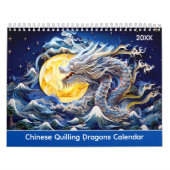 Chinese Quilling Dragons Calendar Kalender (Hoes)