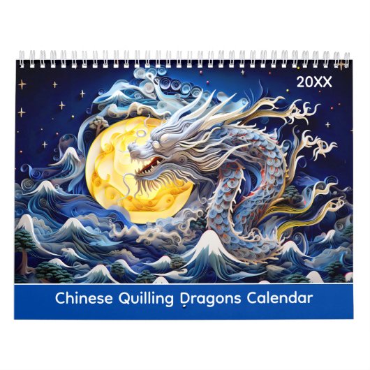 Chinese Quilling Draken Kalender (Hoes)