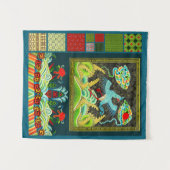 Chinese Rank Badge en Motifs Collage Wandkleed (Voorkant (horizontaal))