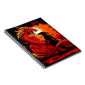 Chinese Red Dragon Keeper Persoonlijke naam Notitieboek (Rechterzijde)
