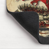 Chinese Red Dragon Mousepad Muismat (Hoek)
