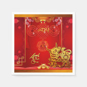 Chinese Red Knot Ox 2021 PN Servet (Voorkant)