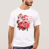 Chinese Red Lion Dancer T-shirt (Voorkant)