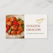 Chinese Restaurant Catering Service Photo Visitekaartje (Voorkant)