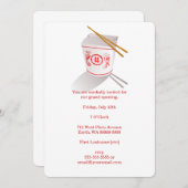 Chinese Restaurant Takeout Box Kaart (Voorkant / Achterkant)