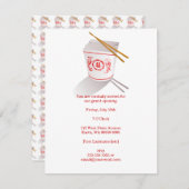 Chinese Restaurant Takeout Box Kaart (Voorkant / Achterkant)