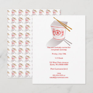 Chinese Restaurant Takeout Box Kaart