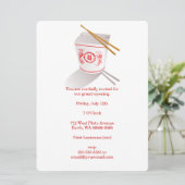 Chinese Restaurant Takeout Box Kaart (Staand voorkant)