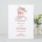 Chinese Restaurant Takeout Box Kaart (Staand voorkant)