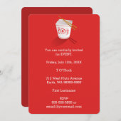 Chinese Restaurant Takeout Box Kaart (Voorkant / Achterkant)