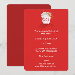 Chinese Restaurant Takeout Box Kaart