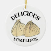 Chinese Restaurant Takeout Food Shumai Dumplings Keramisch Ornament (Voorkant)
