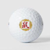 chinese reuzenrat gouden roodbruin golfballen (Voorkant)