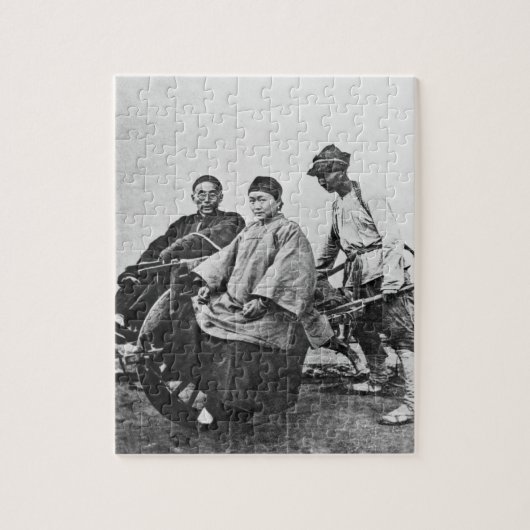 Chinese rickshaw, c.1870 (foto) legpuzzel (Verticaal)